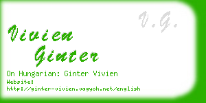 vivien ginter business card
